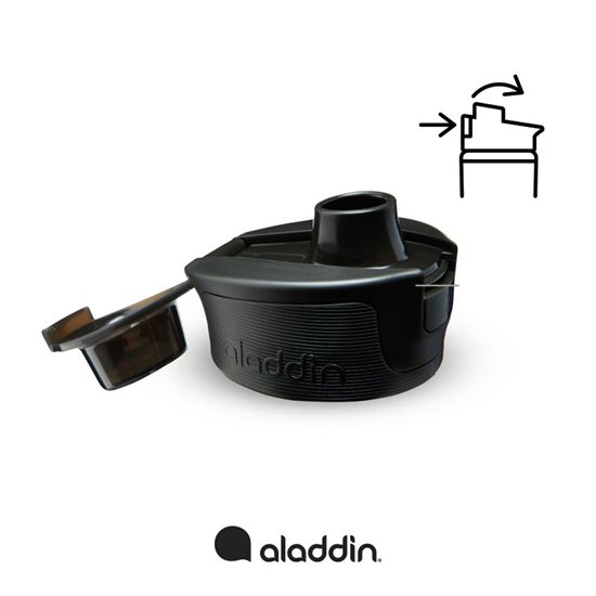 Műanyag flakon, 800 ml, <<Stone Grey>>, "Sports Tracker" - Aladdin