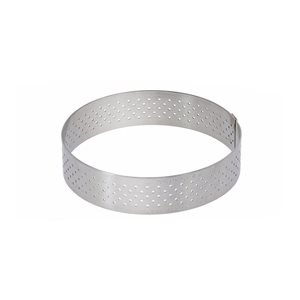 Perforált tortaforma, rozsdamentes acél, 12,5 cm - de Buyer