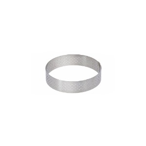  de Buyer - Perforált forma mini tortákhoz, rozsdamentes acél, 6,5 cm 