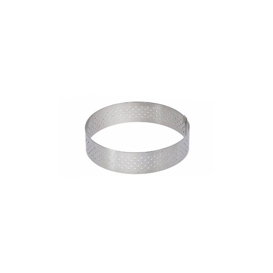 de Buyer - Perforált forma mini tortákhoz, rozsdamentes acél, 6,5 cm 