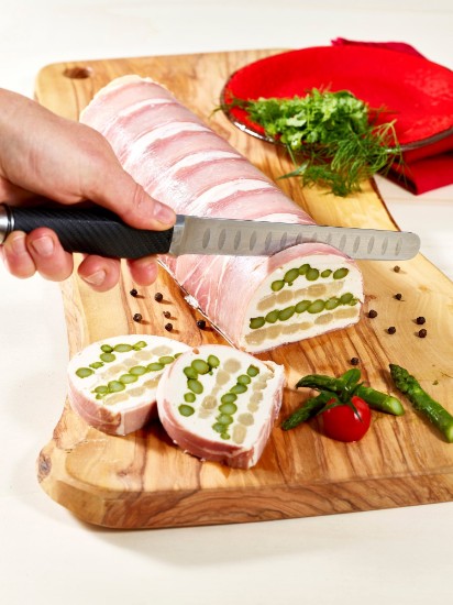 Santoku szeletelő kés, 16 cm, rozsdamentes acél - de Buyer