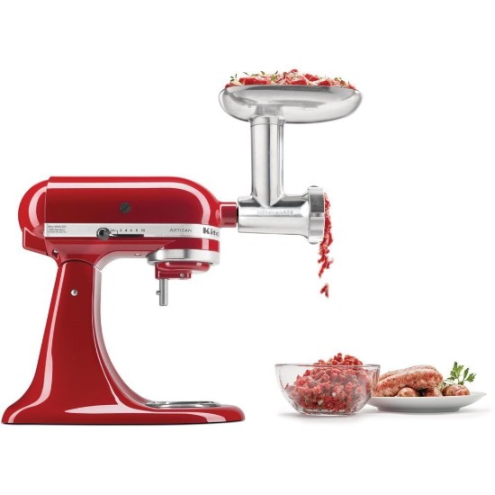 KitchenAid ~ Empire Red -  6,9 literes Artisan konyhai keverő húsdaráló tartozékkal
