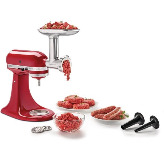 KitchenAid ~ Empire Red -  6,9 literes Artisan konyhai keverő húsdaráló tartozékkal