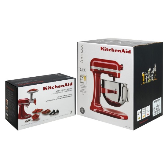 KitchenAid ~ Empire Red -  6,9 literes Artisan konyhai keverő húsdaráló tartozékkal