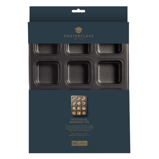 Kitchen Craft sütőtepsi 12 rekeszes, 34 x 26 cm, "MasterClass"