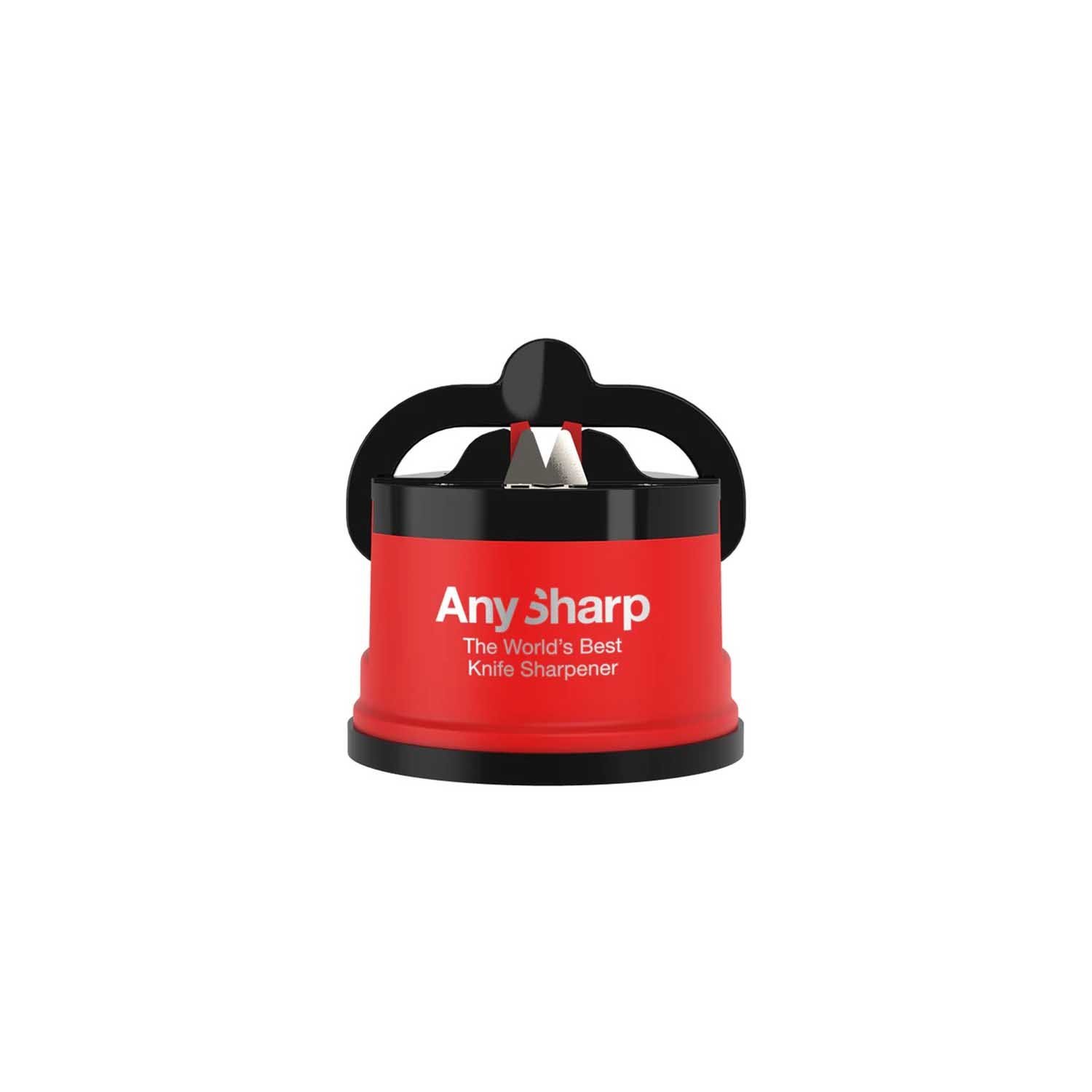 AnySharp Pro Metal World&s Best Knife Sharpener with Suction, Gunmetal