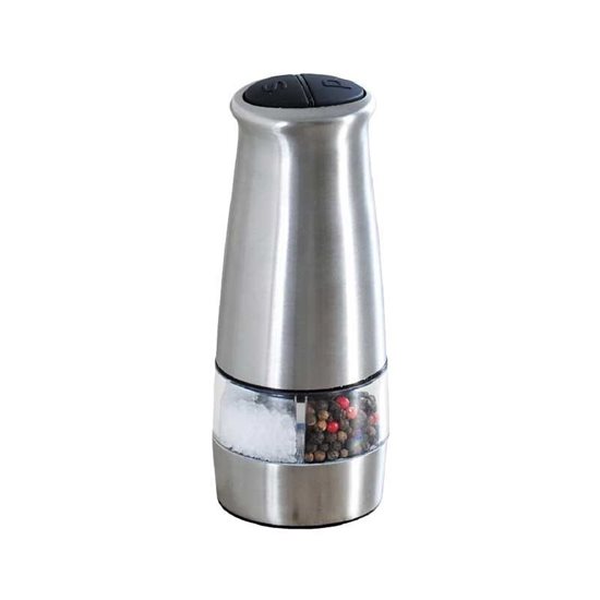Kesper ~ 17,5 cm-es rozsdamentes acél - elektromos só- és borsőrlő