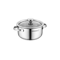Rozsdamentes acél lábas, fedővel, 14cm/1L, "Minika" - Korkmaz
