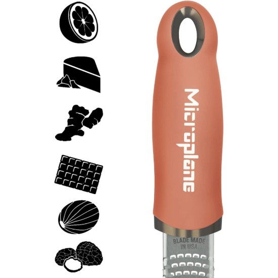 Microplane - Reszelő sebészeti rozsdamentes acélból, 32,5 cm, "Cinnamon Orange"