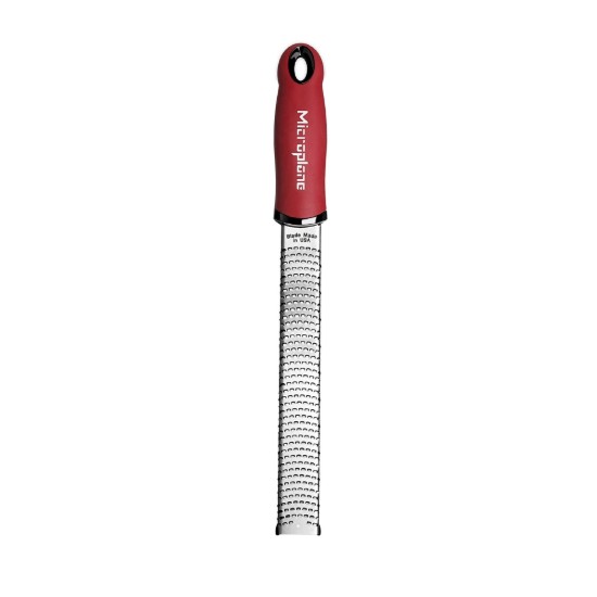 Microplane - Reszelő, sebészeti rozsdamentes acél, 32,5 cm, Pomegranate Red