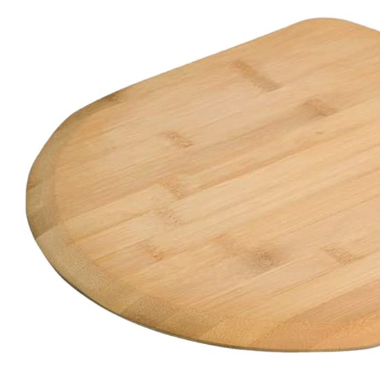Vágódeszka/Pizza tálaló tál, bambusz, 45 x 30 cm - Kesper