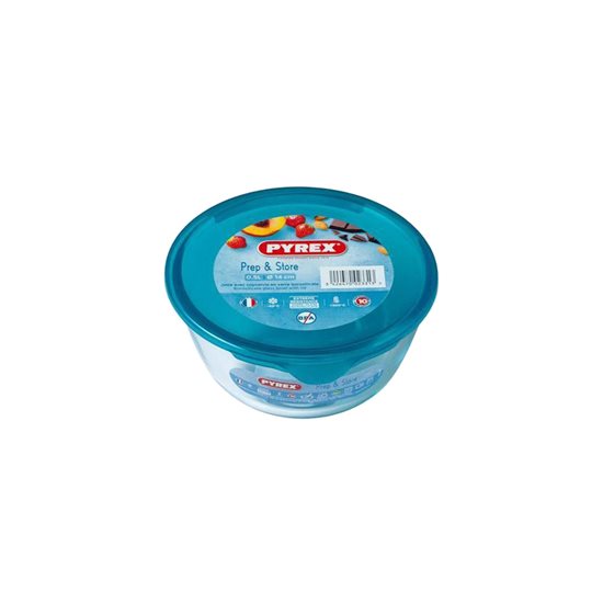 Üvegtál fedővel, hőálló üvegből, "Prep & Store", 500 ml - Pyrex