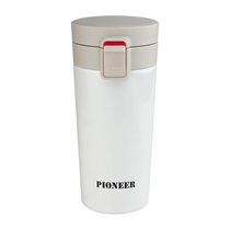Hőszigetelt bögre, 380 ml, "Pioneer", Fehér - Grunwerg