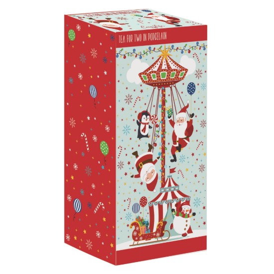 Teás adagolókészlet, porcelán, "SANTA'S CAROUSEL" - Easy Life márka