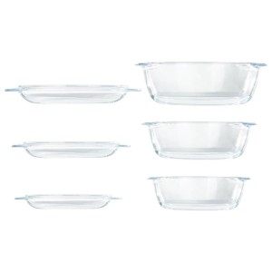 Hőálló üvegből készült, élelmiszertároló edény készlet "Essentials" - Pyrex