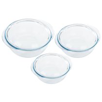 Hőálló üvegből készült, élelmiszertároló edény készlet "Essentials" - Pyrex