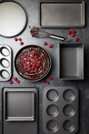 Kitchen Craft 6 darabos muffinsütő, acél, 35 x 26 cm , "MasterClass"