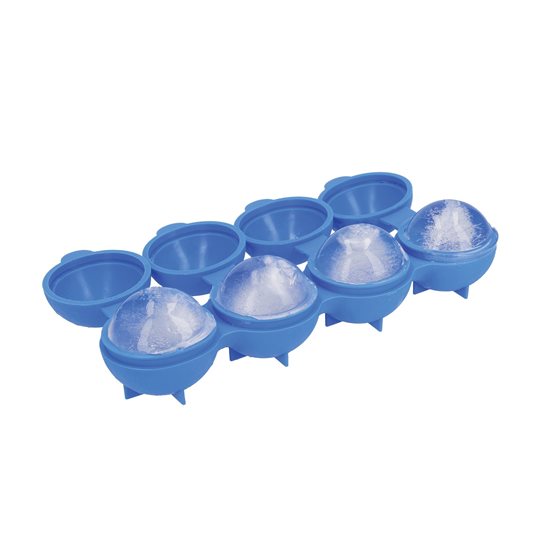 Gömb alakú jégforma, 21,5 × 7 × 4 cm, szilikon, kék – Kitchen Craft