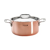 Réz-rozsdamentes acél fazék fedővel 24cm/5,4L "Inocuivre" - by Buyer