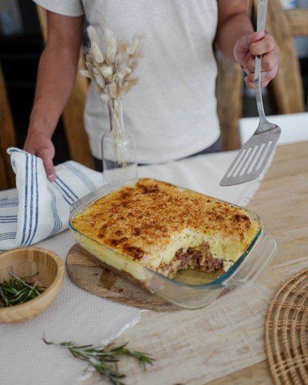 Téglalap alakú edény, hőálló üvegből, 2L, "Oszd meg" - Pyrex
