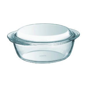 Kerek tányér, hőálló üvegből, 3L, "Essentials" - Pyrex