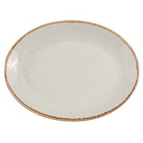 Ovális tányér, 36 cm, szürke, "Seasons" - Porland