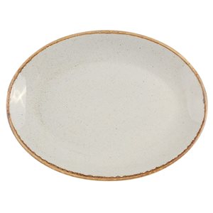 Ovális tányér, 36 cm, szürke, "Seasons" - Porland