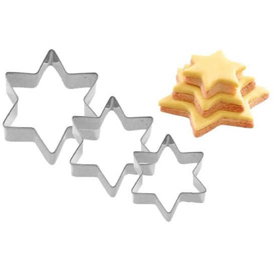 Westmark 3 darab  csillag alakú kekszkivágó