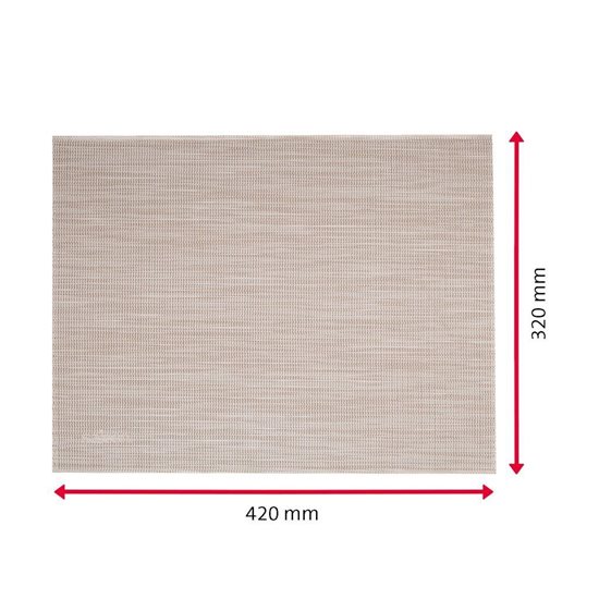 Asztali szőnyeg, 43 x 30 cm, "Uni", bézs/fehér - Saleen
