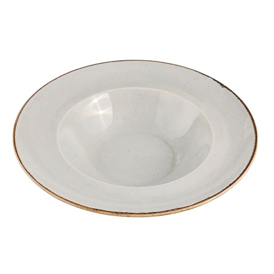 Mélytányér, porcelán, 30cm, "Északok", Szürke - Porland