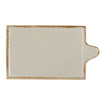Sajtos tálaló, porcelán, 30x18cm, "Északok", szürke - Porland