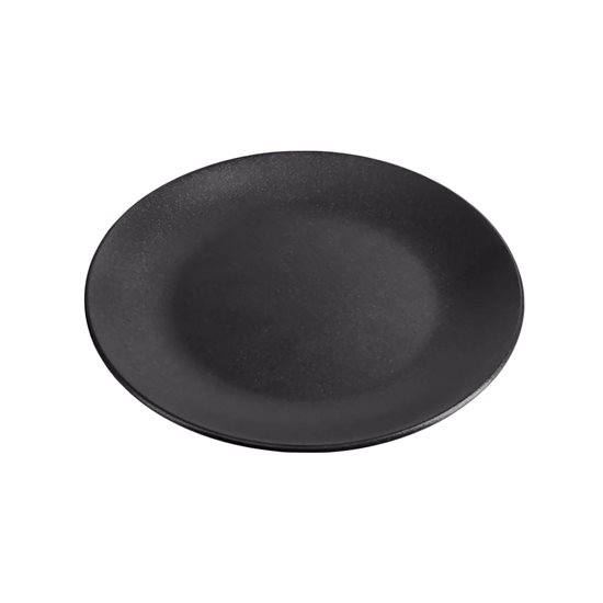 Porcelán tányér, 24 cm, "Északok", fekete - Porland