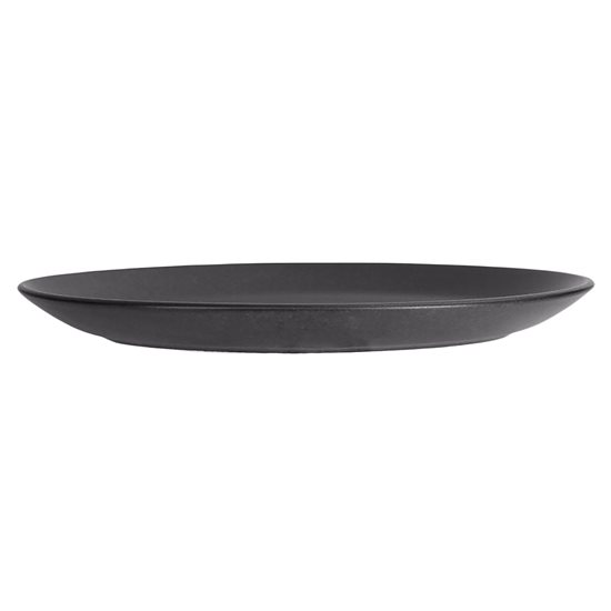 Ovális tányér, porcelán, 31cm, "Északok", fekete - Porland
