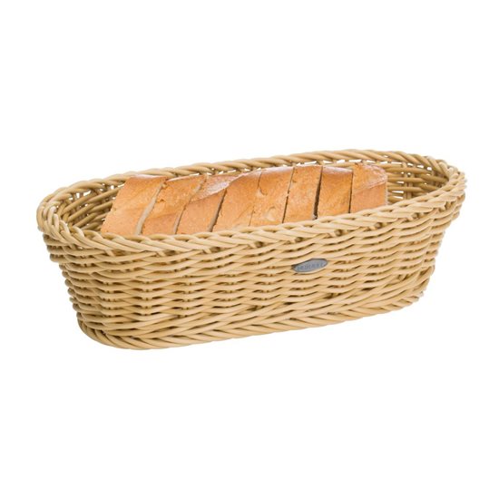 Ovális kenyérkosár, 28 x 16 cm, világos bézs - Saleen