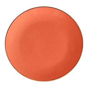 Porcelán tányér, 30cm, "Északok", Narancs - Porland