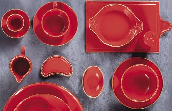 Mini-tál előételekhez, porcelán, 10cm, "Alumilite Seasons", Piros - Porland