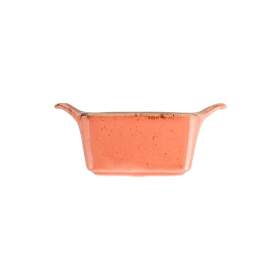 Mini tál, porcelán, 10 cm, "Északok", Narancs - Porland