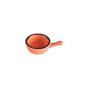 Mini tál fogantyúval, porcelán, 9,5 cm, narancs, "Seasons" - Porland