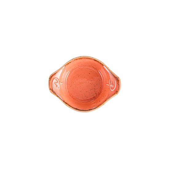 Mini tál, porcelán, 7 cm, "Északok", Narancs - Porland