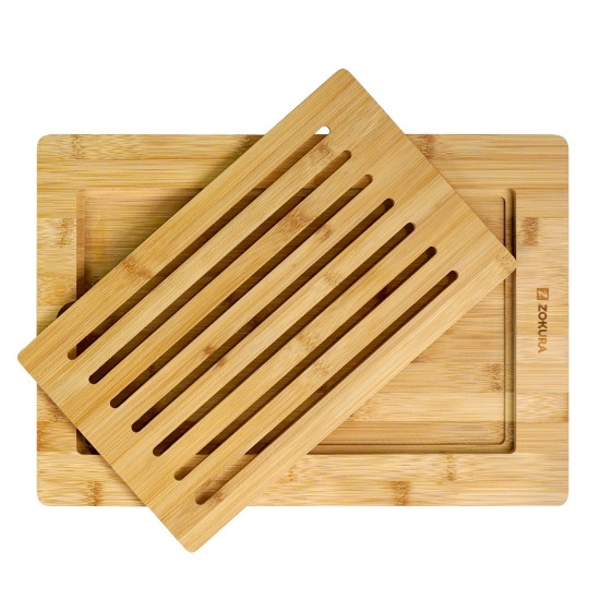 Vágódeszka, bambuszfa, 40 x 28 cm - Zokura