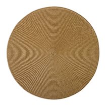 Kerek alakú asztalszőnyeg, "Circle", 38 cm, műanyag, bézs - Saleen