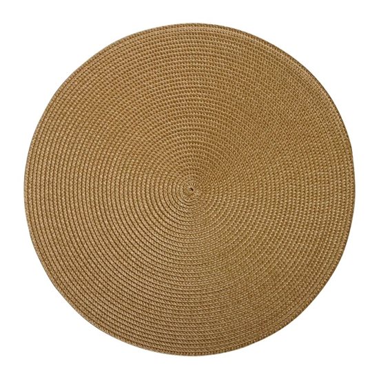 Kerek alakú asztalszőnyeg, "Circle", 38 cm, műanyag, bézs - Saleen