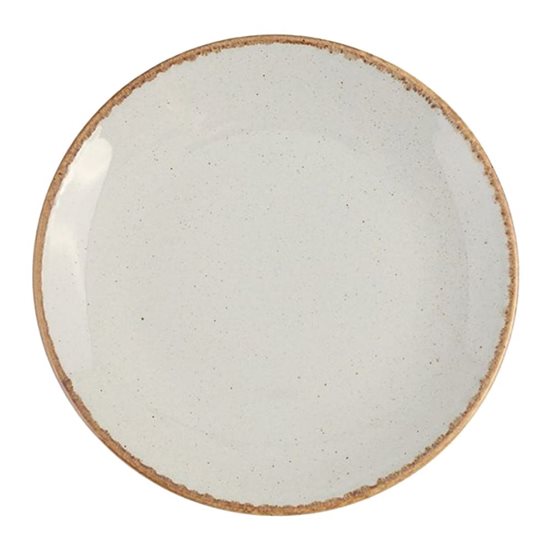 Porcelán tányér, 30 cm, szürke, "Seasons" - Porland
