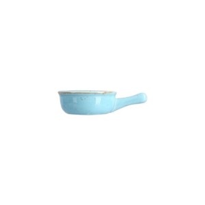 Mini tál fogantyúval, porcelán, 9,5 cm, "Seasons", Türkiz - Porland