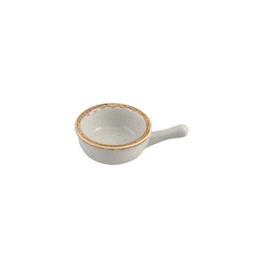 Mini tál füllel, porcelán, 9,5 cm, szürke, "Seasons" - Porland