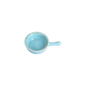 Mini tál fogantyúval, porcelán, 9,5 cm, "Évszakok", Türkiz - Porland
