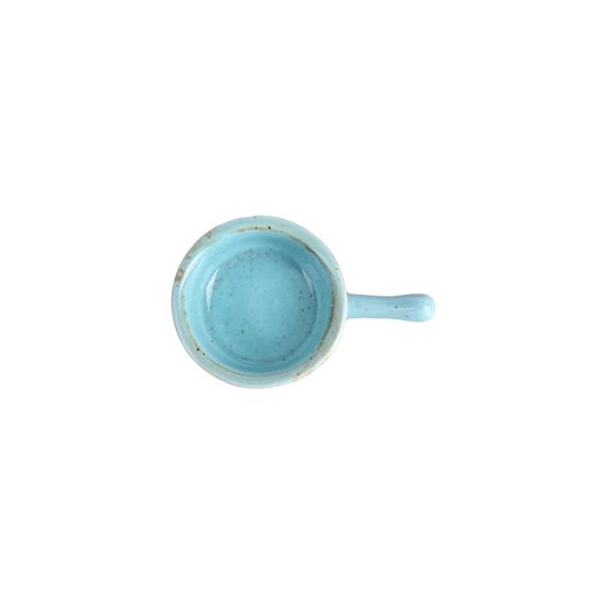 Mini tál fogantyúval, porcelán, 9,5 cm, "Évszakok", Türkiz - Porland