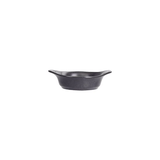 Mini tál, porcelán, 7 cm, fekete, "Seasons" - Porland