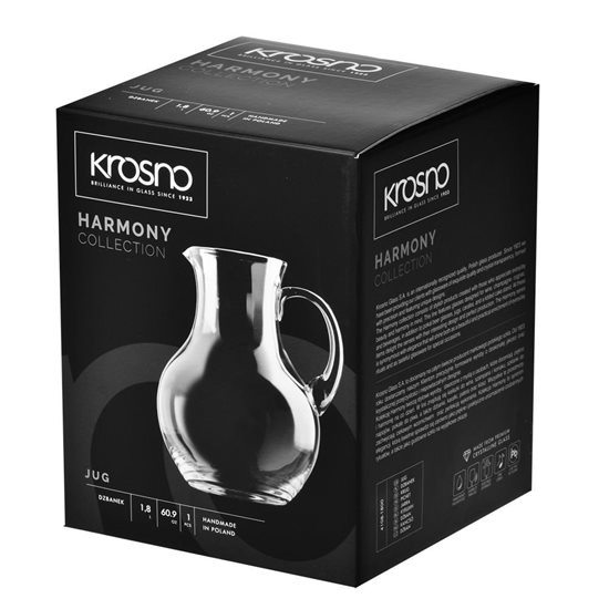 Kancsó, kristályüveg, 1,8L "Harmony" - Krosno