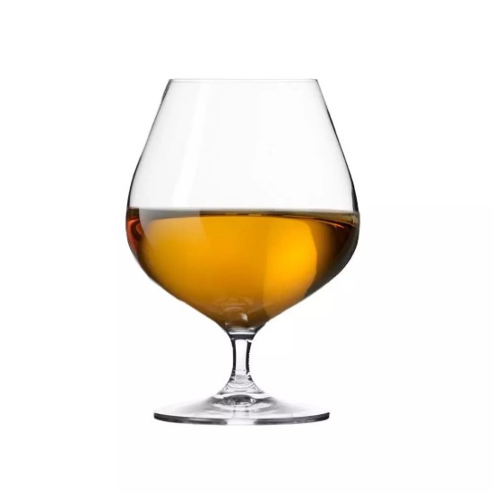 6 darabos konyakos pohár készlet, kristályüvegből, 550ml, "Harmony" - Krosno